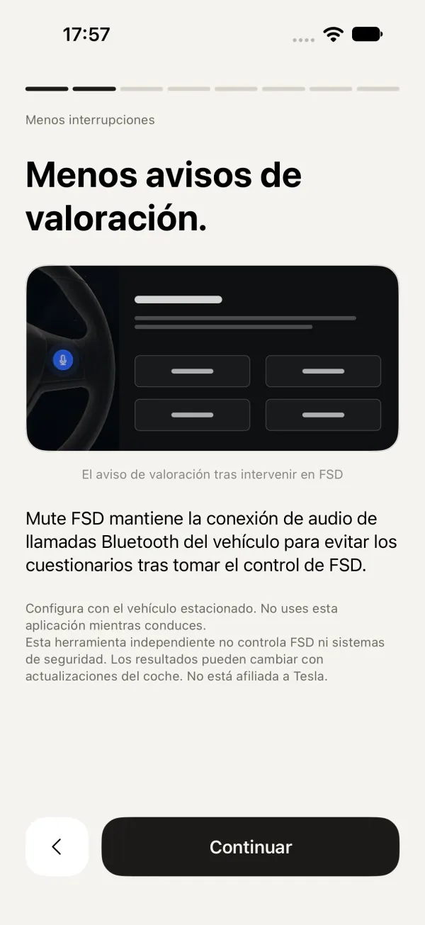 Página 2: Menos avisos de valoración.