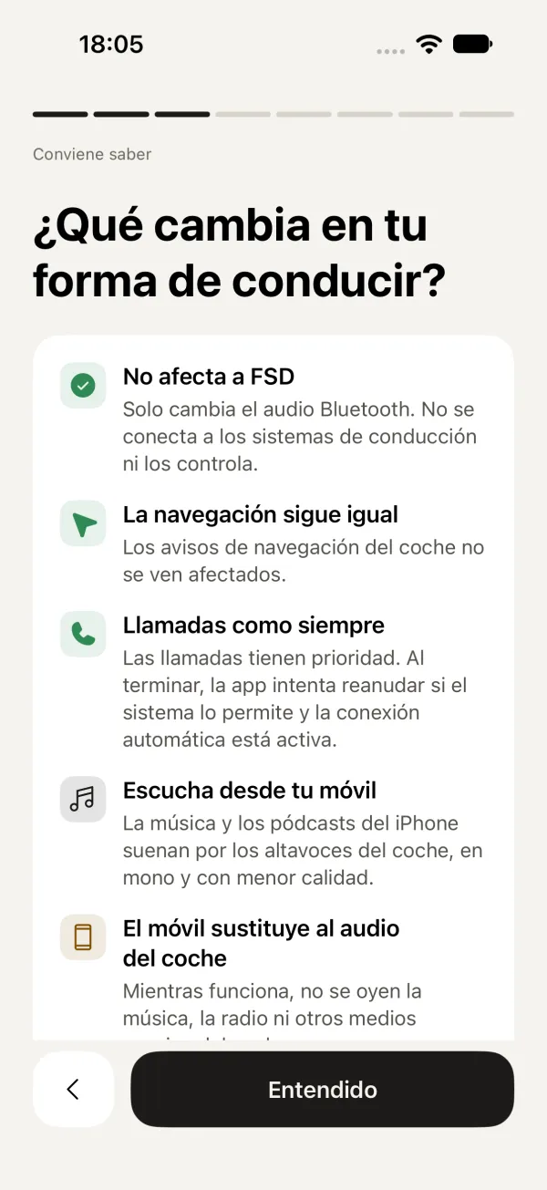 Página 3: ¿Qué cambia en tu forma de conducir?